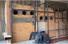 熱風爐（耐火磚制作）